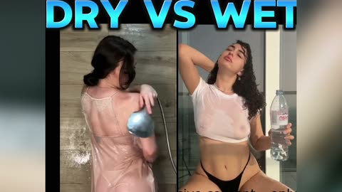 Transparent Clothes Haul Wet vs Dry