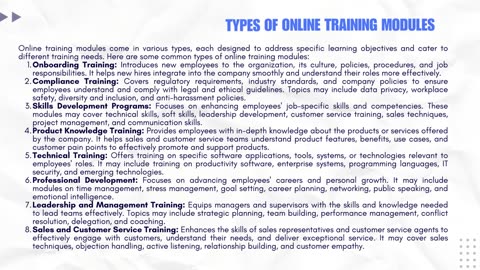 Online Training Modules for Employees: Empowering Your Team with Flexible Learning Solutions