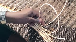 How we repair our rattan furniture