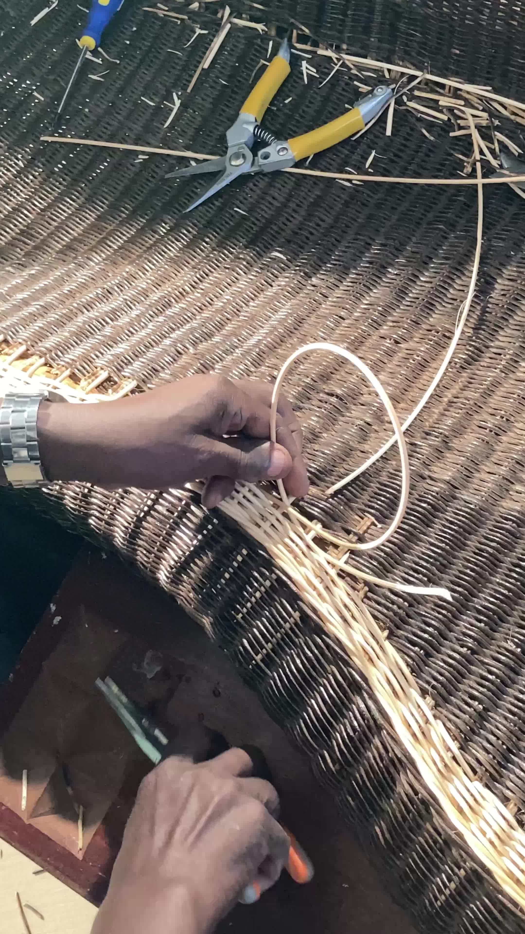 How we repair our rattan furniture