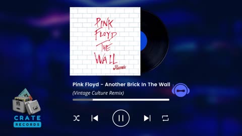 Pink Floyd - Another Brick In The Wall (Vintage Culture Remix) | Crate Records