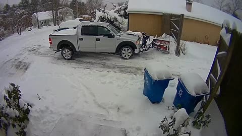 Plow Guy Fixes Fence