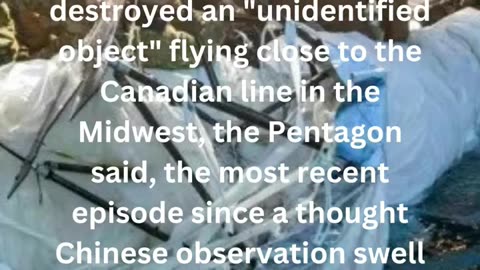 US warrior jets destroy 'octagonal object' close to Canada line@NEWSTIME9