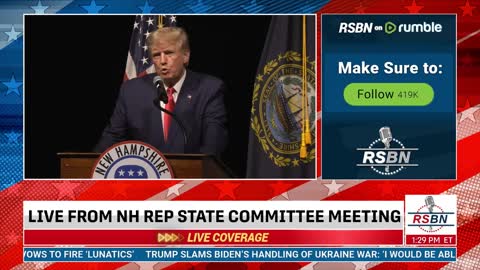 FULL SPEECH: President Trump's visit to New Hampshire on Saturday 1/28/23