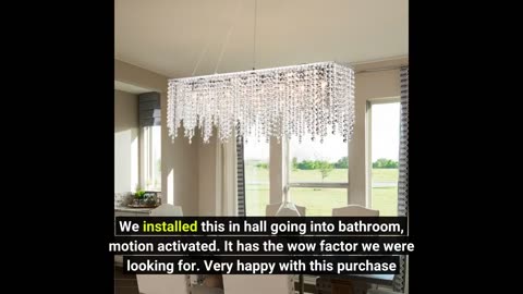 Crystal Pendant #Light 3-#Light Dimmable 5W LED-Overview