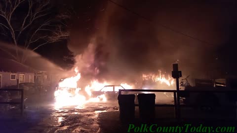 FIRE DESTROYS HOME, CARS, TRAVEL TRAILER, GOODRICH TEXAS, 02/02/23...