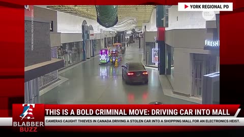 This Is A Bold Criminal Move: Driving Car Into Mall