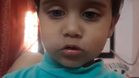 Funny but cute little kid saying I love you