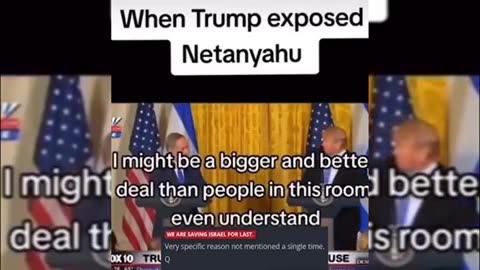 Trump Exposing BiBi ..