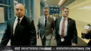 BUSTED: Pfizer CEO Albert Bourla relies on aggressive security tactics to escape Veritas journalists' questions