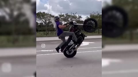 Bikers Girls Amazing Stunt 2024