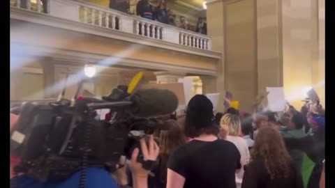 Trans activists storm Oklahoma capitol….