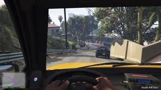 Voltando para Casa no Táxi!!! - GTA V