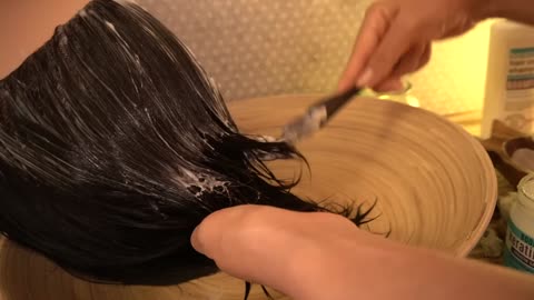[ASMR😴] Keratin Shampoo & Hair Treatment, Scalp Care | No Talking