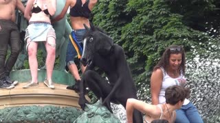 Horse Boy in the fountain Paris Gay LGBTQIA+ Pride 2013.2