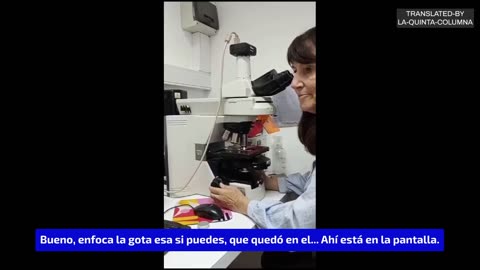 Análisis de la vacuna Qdenga al microscopio, video 2.
