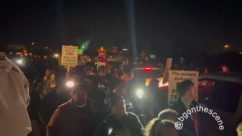 BLM marchers in Memphis chanting the police are racist - Every officer involved was black