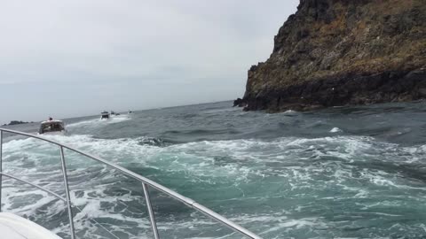 Beneteau GT 38 Navigating Sark (Gouliot Passage) Island Channel near Guernsey