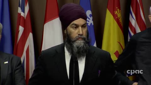 Canada: NDP Leader Jagmeet Singh holds a news conference with health-care union leaders – February 6, 2023