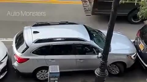 EXPERIENCED DRIVER MANEUVERS TIGHT PARKING