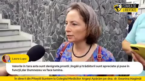 Protest @ Colegiul Medicilor Arges - Aparam pe dna dr. Geanina Hagima! 2022