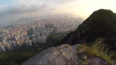 Hiking - View from Above Hong Kong - China - #shorts