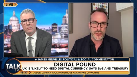 Political commentator James Melville compares digital currency to vaccine passports