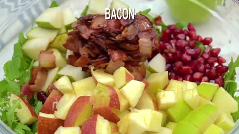 Refreshing Cranberry Apple Salad Recipe - Sweet, Tart & Perfect! #fruitsalad #cranberryapple