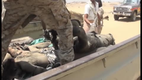 Yemen, Saudi coalition air raid at Al Mazrak camp, Hajjah, March 30, 2015