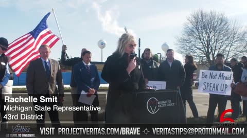MI State Reps held rally at Pfizer demanding answers to #DirectedEvolution and #Pfertility videos