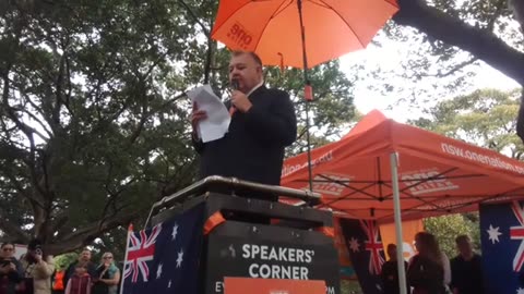 Rally against digital identity in Sydney: Craig Kelly condemns Julie Inman Grant