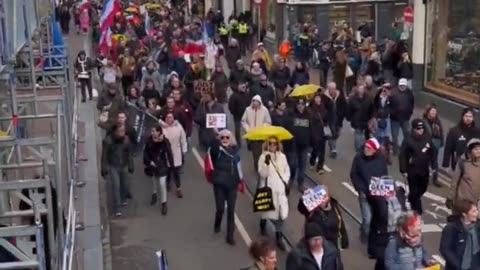 Imagens de Manifestação em Amsterdã Hoje 06/02/2023