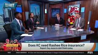 FIRST THING FIRST Nick Wright reacts to Zay Jones visit Chiefs today after Rashee Rice trouble