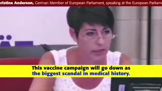 CHRISTINE ANDERSON - THIS VACCINE CAMPAIGN IS THE BIGGEST SCANDAL IN MEDICAL HISTORY