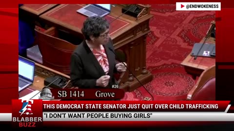 This Democrat State Senator Just QUIT Over Child Trafficking