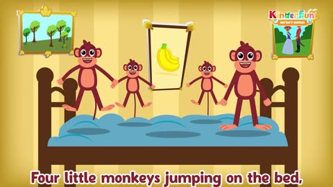 Five Little Monkey Jumping On The Bed