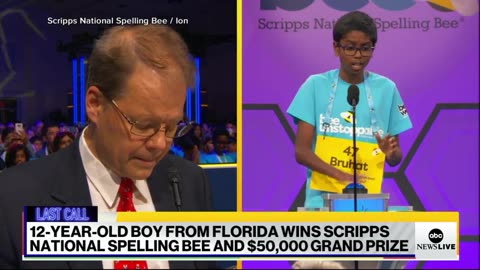 12-year-old wins Scripps National Spelling Bee ABC News