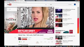 Claire Danes Audi Commercial And Skylar Greys Get Lucky Cover