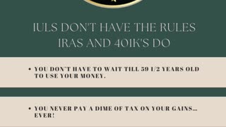 IULs Don't Have the Rules IRAs and 401k's Do