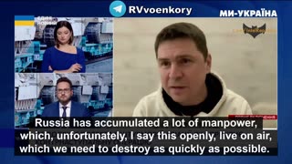 DESTRUCTION, DESTRUCTION, DESTRUCTION - Ukrainian presidential advisor Podolyak