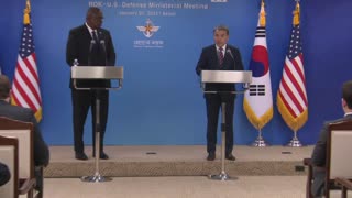 Defense Sec. Austin holds joint press conference with South Korean Defense Minister Lee Jong-sup