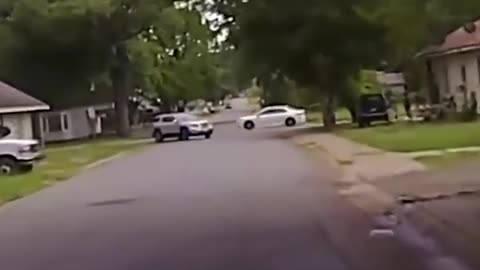 Corvette tries to outrun cops