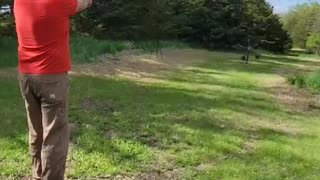 Shooting a Texas Star Steel Target