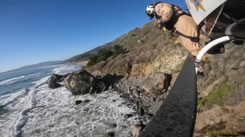 CHP hoist man in distress who got stuck near rocks along Stinson Beach