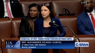 AOC throws a temper tantrum after Ilhan Omar got removed from Foreign Affairs Committee "This is about targeting women of color…"