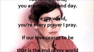 Helen Reddy You're My World Karaoke