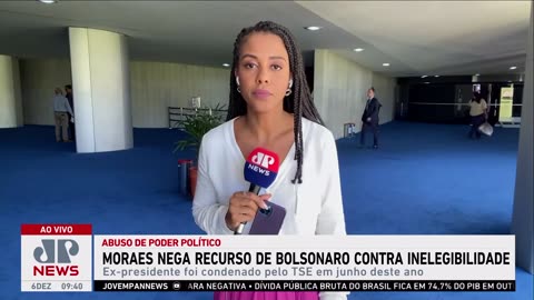 O Ditador Moraes dá 48 horas para Meta enviar vídeo de Bolsonaro após atos de 8 de janeiro