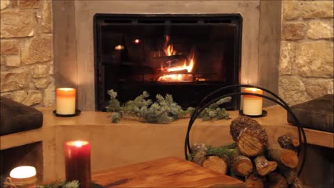 Fireplace 2 hours full HD, 🔥 Relaxing Fireplace with Burning Logs and Crackling Fire Sounds Stress