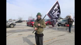 Waving of the banned flag.