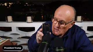 Donald Trump on the Phone with Rudy Giuliani- Trump was with President of the Yankees Randy Levine & Majority Newsmax Share Holder Chris Ruddy- February 10, 2023